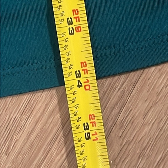 Fabletics Women Finley Dress Medium Green Soft Stretch Jersey Athleisure Preppy - Picture 15 of 15